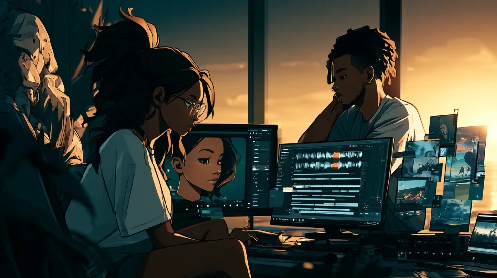 Génération de visuels, voix et avatars pour une vidéo par IA
